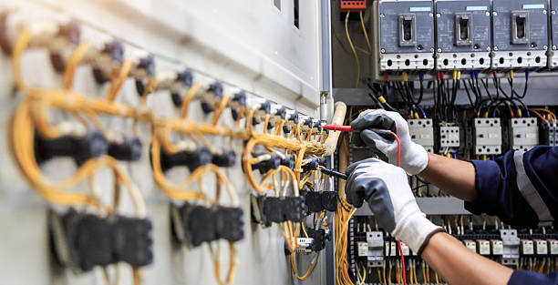 Professional Electrician technician working in Bonadelle Ranchos, CA